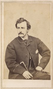 Carte de visite de John Wilkes Booth, 1862 - Case and Co. Silsbee