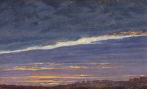 Ciel nuageux du soir - Caspar David Friedrich