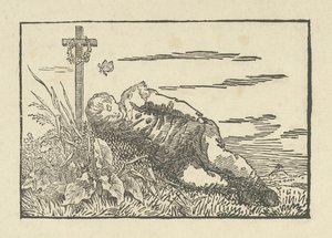 Garçon endormi sur une tombe, 1802 - Caspar David Friedrich