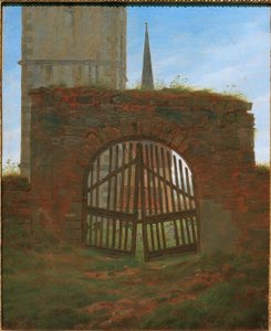 La porte du cimetière - Caspar David Friedrich