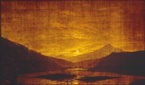 Paysage fluvial de nuit - Caspar David Friedrich