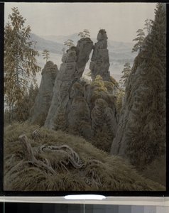 La porte des rochers à Neurathen - Caspar David Friedrich