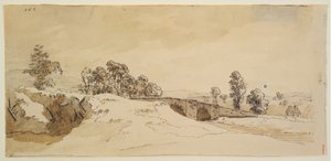 Paysage avec pont - Caspar David Friedrich