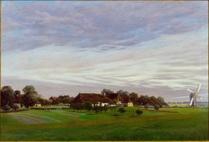 Le plat pays Environs de Greifswald, Allemagne - Caspar David Friedrich