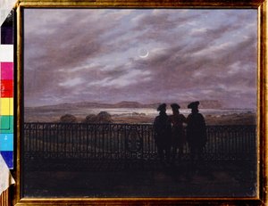 Les poètes russes Vassili Joukovski, Ivan Tourgueniev et Alexandre Ivan Tourgueniev