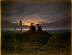Lever de lune sur la mer - Caspar David Friedrich