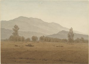 Nouvelle lune au-dessus des montagnes Riesengebirge