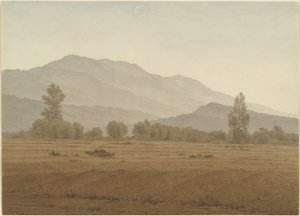 Nouvelle lune au-dessus des montagnes des Géants - Caspar David Friedrich