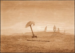 Paysage avec tombes - Caspar David Friedrich