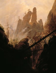 Ravin rocheux, par Caspar David Friedrich (1774-1840)