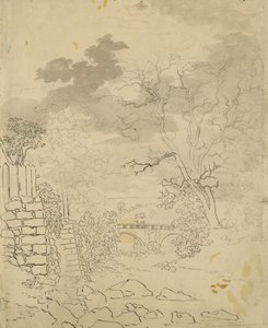 Ruisseau avec un pont, c.1799 - Caspar David Friedrich