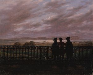 Les poètes Vasily Andreyevich Zhukovsky, Sergeyevich Ivan Turgenev et Aleksandr Ivanovich Turgenev, fin des années 1820