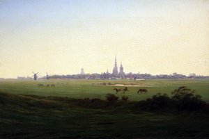 Prairies près de Greifswald - Caspar David Friedrich