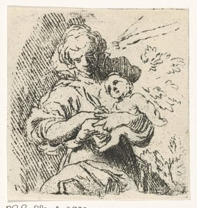 Femme avec enfant dans les bras - Caspar Jacobsz. Philips