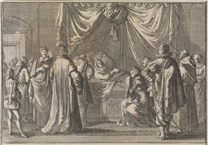 Le lit de mort de Marie de Médicis, 1642