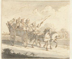 Le chariot paysan - Caspar Luyken