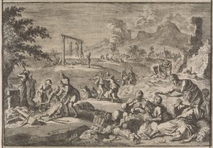 La famine en Allemagne, 1637, 1701 - Caspar Luyken