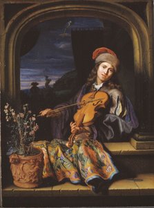 Un joueur de violon