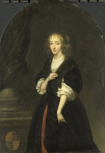 Portrait de Jacoba Bicker (1640-95), épouse de Pieter de Graeff - Caspar Netscher