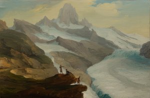 Vue depuis la Bänisegg sur le glacier inférieur de Grindelwald. 1778 - Caspar Wolf