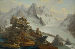 Le glacier de Lauteraar - Caspar Wolf