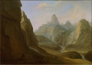 Le col de la Gemmi avec Daube et Daubenhornn - Caspar Wolf