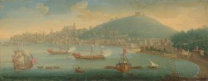 Vue de Naples - Caspar van Wittel (circle of)