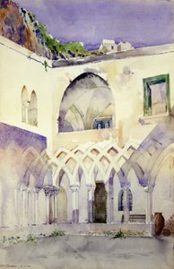 Cour, Monastère des Capucins, Amalfi, 1898