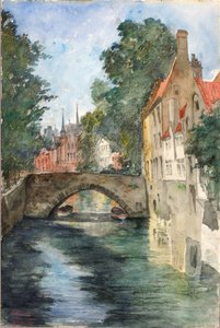 Sur le canal, Bruges - Cass Gilbert
