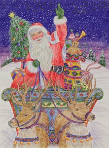 Père Noël partant la veille de Noël - Catherine Bradbury