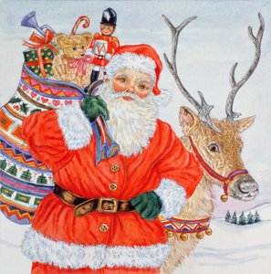 Père Noël et ses rennes - Catherine Bradbury