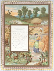 Valentine, vers 1875 - Catherine Greenaway