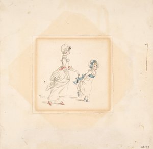 Femme et enfant, 1883 - Catherine Greenaway
