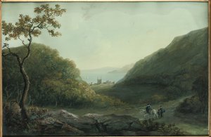 Château de Penrhyn, près de Bangor, Gwynedd, nord du Pays de Galles, avant 1820 - Catherine Maria Bury
