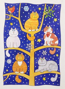 Cinq chats de Noël