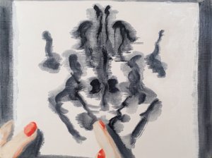 Dessin de Rorsharch, 2017 (huile sur papier)