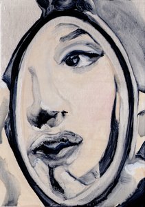 Sans titre, 2016 (huile et acrylique sur papier)