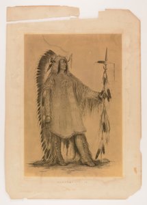 Mah-to-toh-pa, le chef des Mandans - Catlin, George