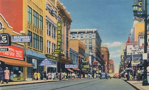 Quatrième Avenue, vue vers le nord, 1942 - Caufield and Shook