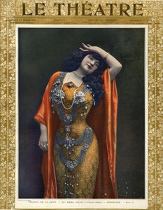 Emma Calvé en Salomé, couverture de la revue 