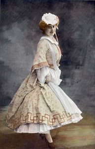 La comédienne française Jeanne Saulier en Arlette dans l
