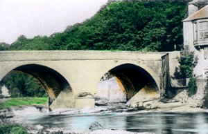 Pont sur la rivière Allan, Bridge-of-Allan, Stirling, 1926