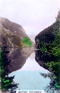 Scène côtière, Colombie-Britannique, Canada, vers les années 1920 - Cavenders Ltd