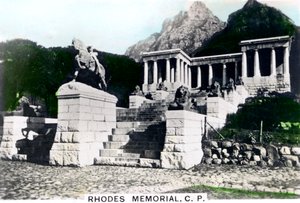 Mémorial de Rhodes, Devils Peak, Le Cap, vers 1920 - Cavenders Ltd