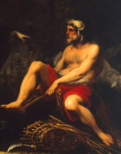 Erminia parmi les bergers (détail) - Cecco  Bravo
