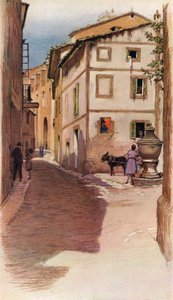 Scène de rue majorquine - Cecil Charles Windsor Aldin