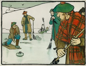 Vieux sports et jeux anglais : Curling - Cecil Charles Windsor Aldin
