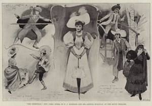 Le chef, nouvelle opérette comique par F C Burnard et Sir Arthur Sullivan, au Savoy Theatre - Cecil Charles Windsor Aldin