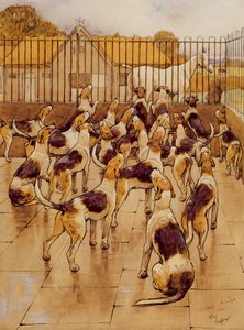 Les chiens ont soudainement commencé à hurler en chœur - Cecil Charles Windsor Aldin