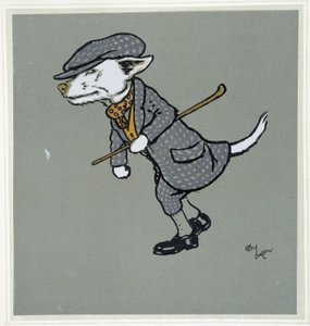Renard blanc, gentleman - dans « Merry Party », ill. par Cécil Aldin, éd. Hodder & Stoughton, Londres